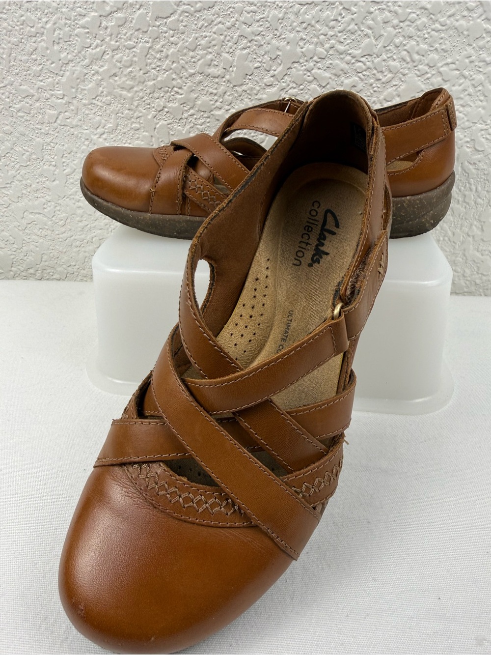 Clarks Collection Roseville Step Leather Mary Jane Shoes | Women's 6M